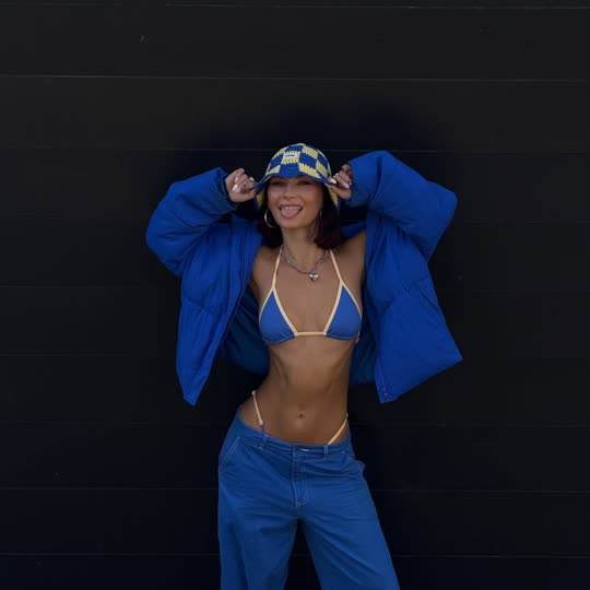 As worn: Icon Bikini Set in Blue
