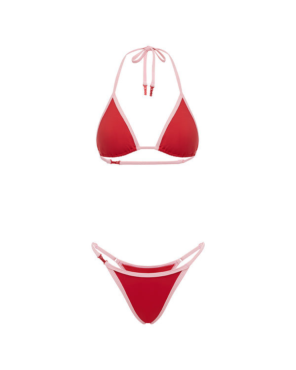 Icon in Red, ghost flat-lay